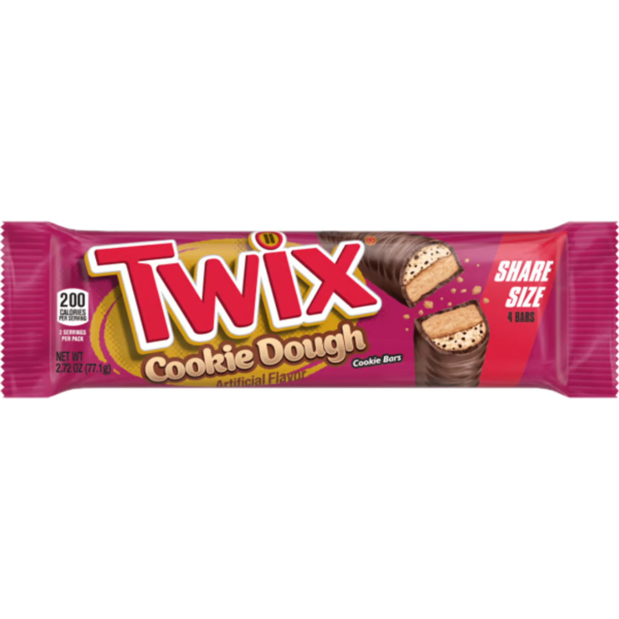 Twix Cookie Dough Share Size 2.72oz - 20ct