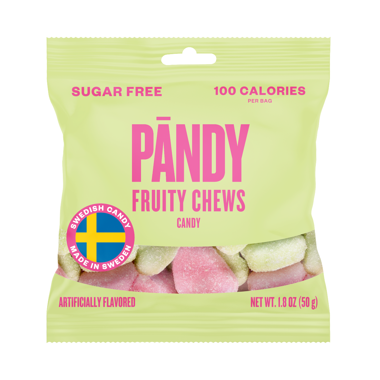 Pändy Sugar-Free Swedish Fruity Chews Candy 1.8oz - 14ct