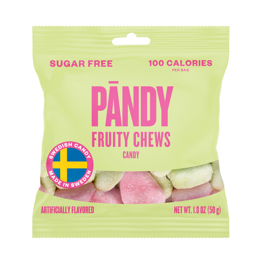 Pändy Sugar-Free Swedish Fruity Chews Candy 1.8oz - 14ct