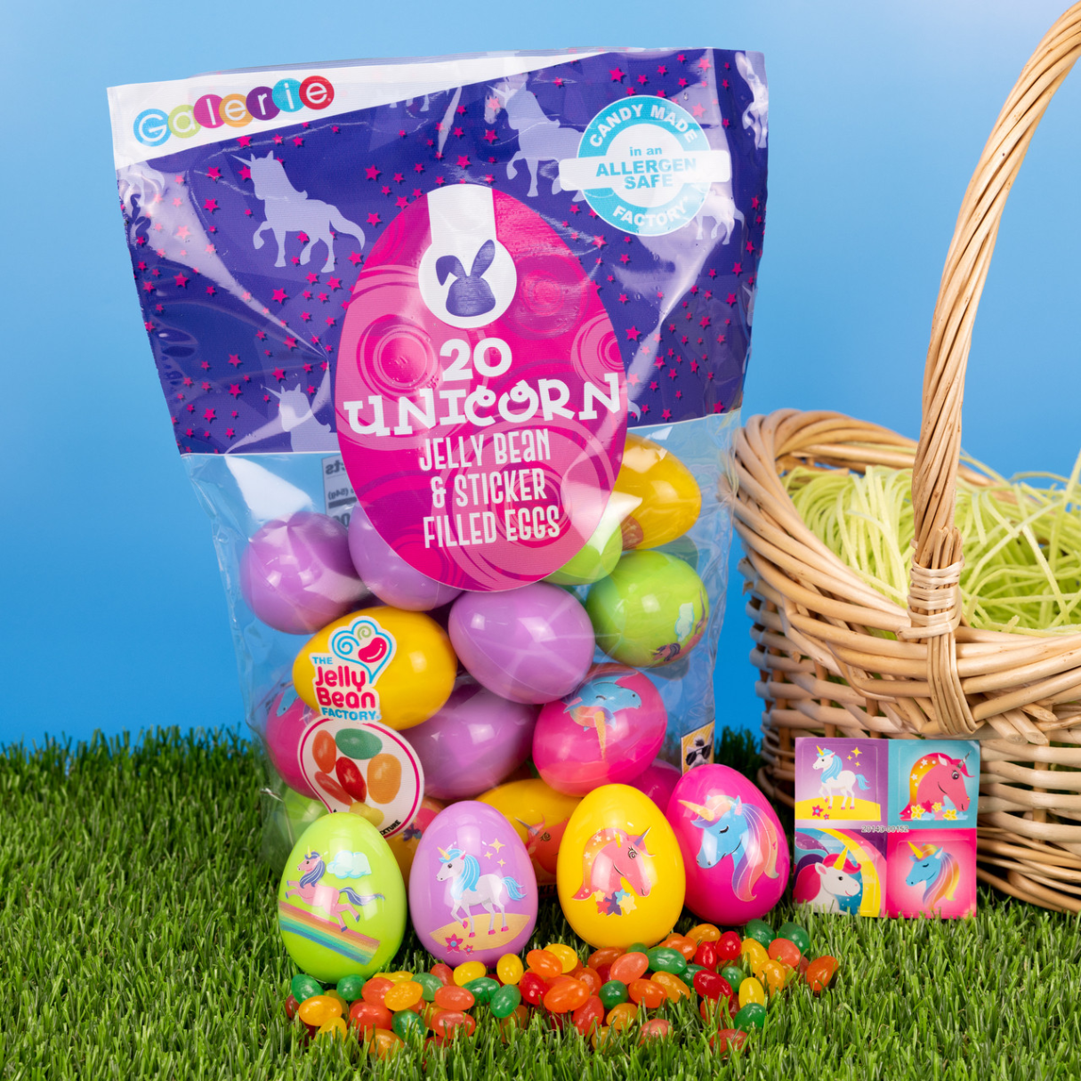 Unicorn Prefilled Easter Eggs  1.76oz - 6ct