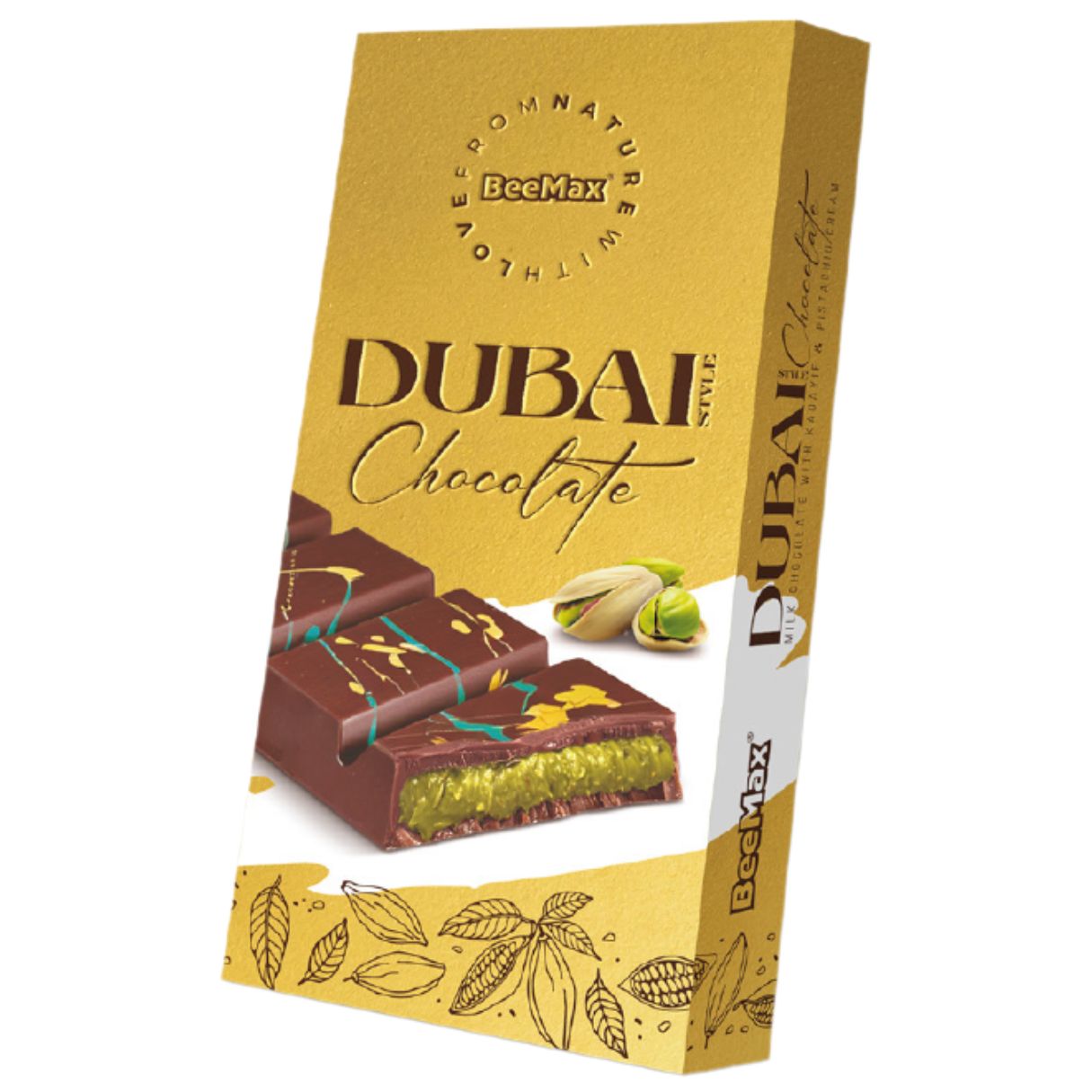 Dubai  Milk Chocolate with Kadayif & Pistachio Cream 3.36oz - 72ct
