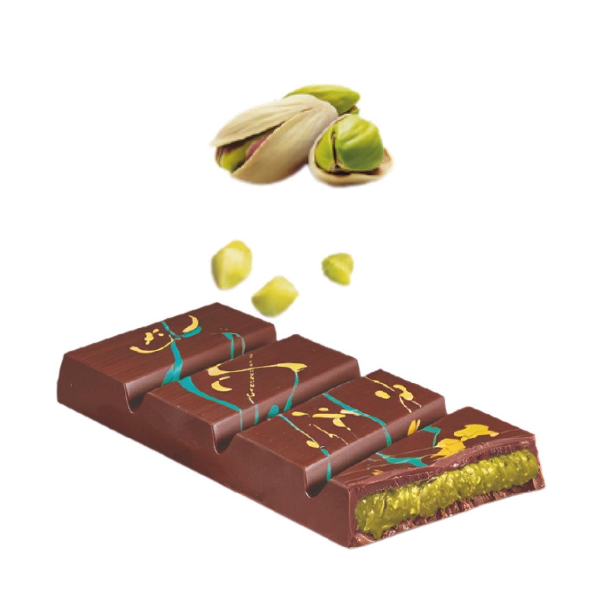 Dubai  Milk Chocolate with Kadayif & Pistachio Cream 3.36oz - 72ct