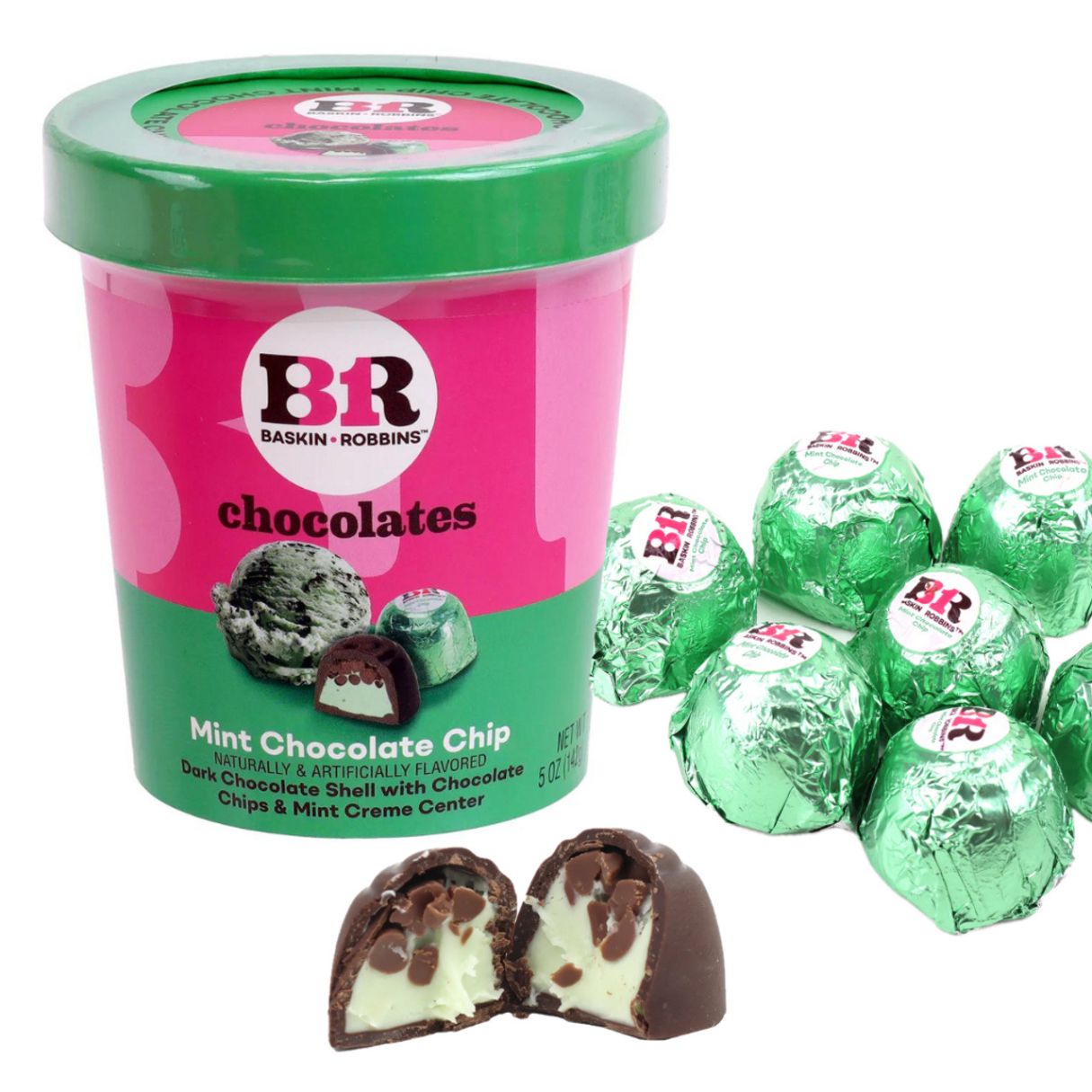 Baskin-Robbins Mint Chocolate Chip Chocolates 5oz - 6ct