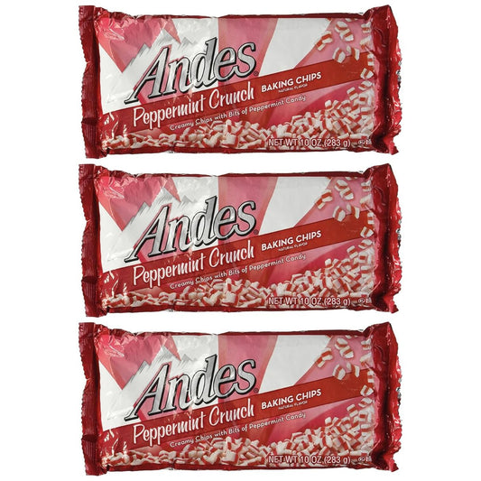 Andes Peppermint Crunch Baking Chips 12 Bags / 10oz