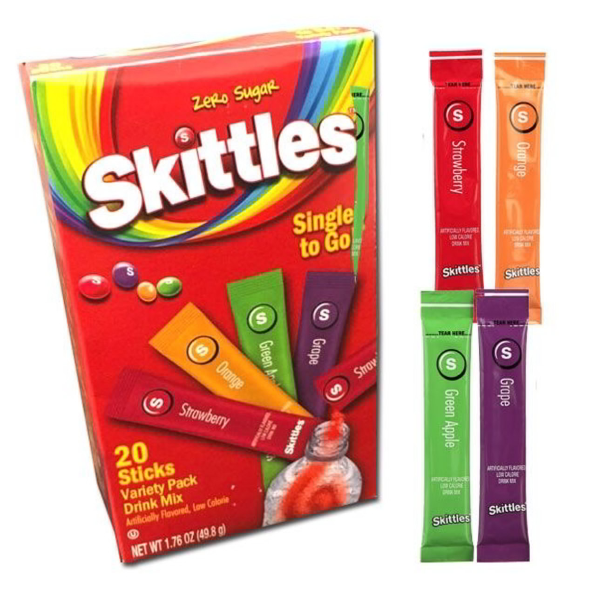 Skittles Singles To Go Drink Mix 20ct