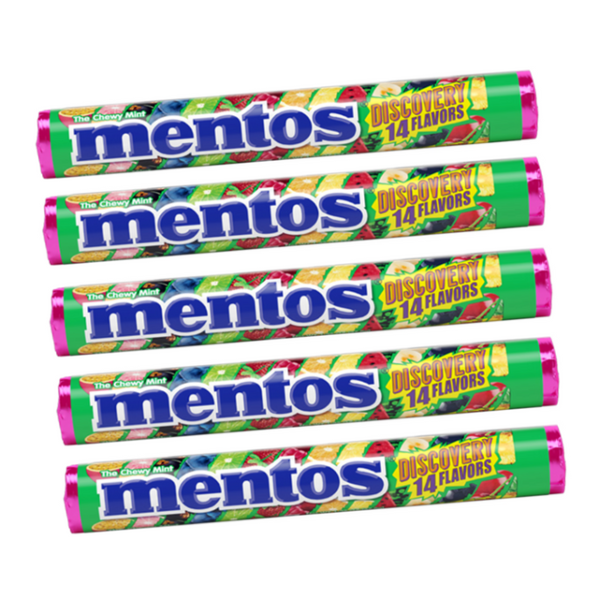Mentos Chewy Mint Discovery Rolls 14pc - 15ct