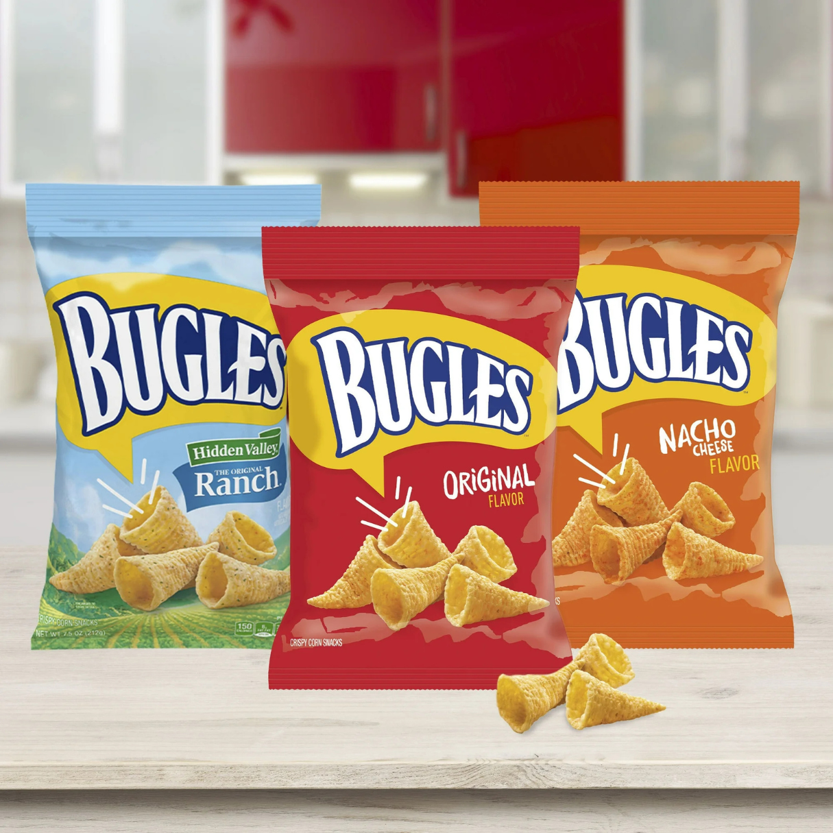 Bugles Ranch Corn Snacks Big Bag 3oz