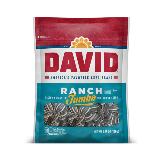 David Ranch Sunflower Seeds Jumbo 5.25oz - 12ct