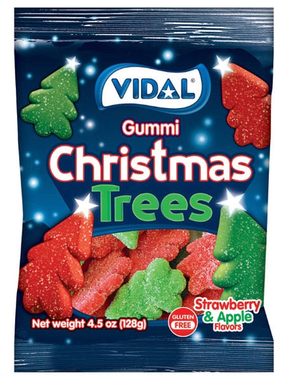Vidal Gummi Christmas Trees Peg Bag 4.5oz - 6ct