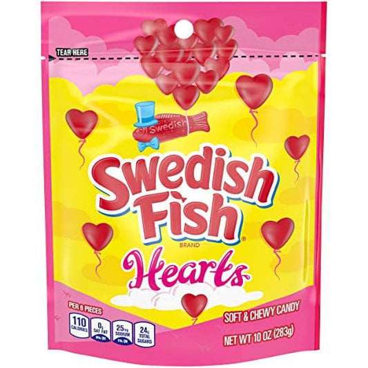 Swedish Fish Gummi Hearts Bag 10oz - 12ct