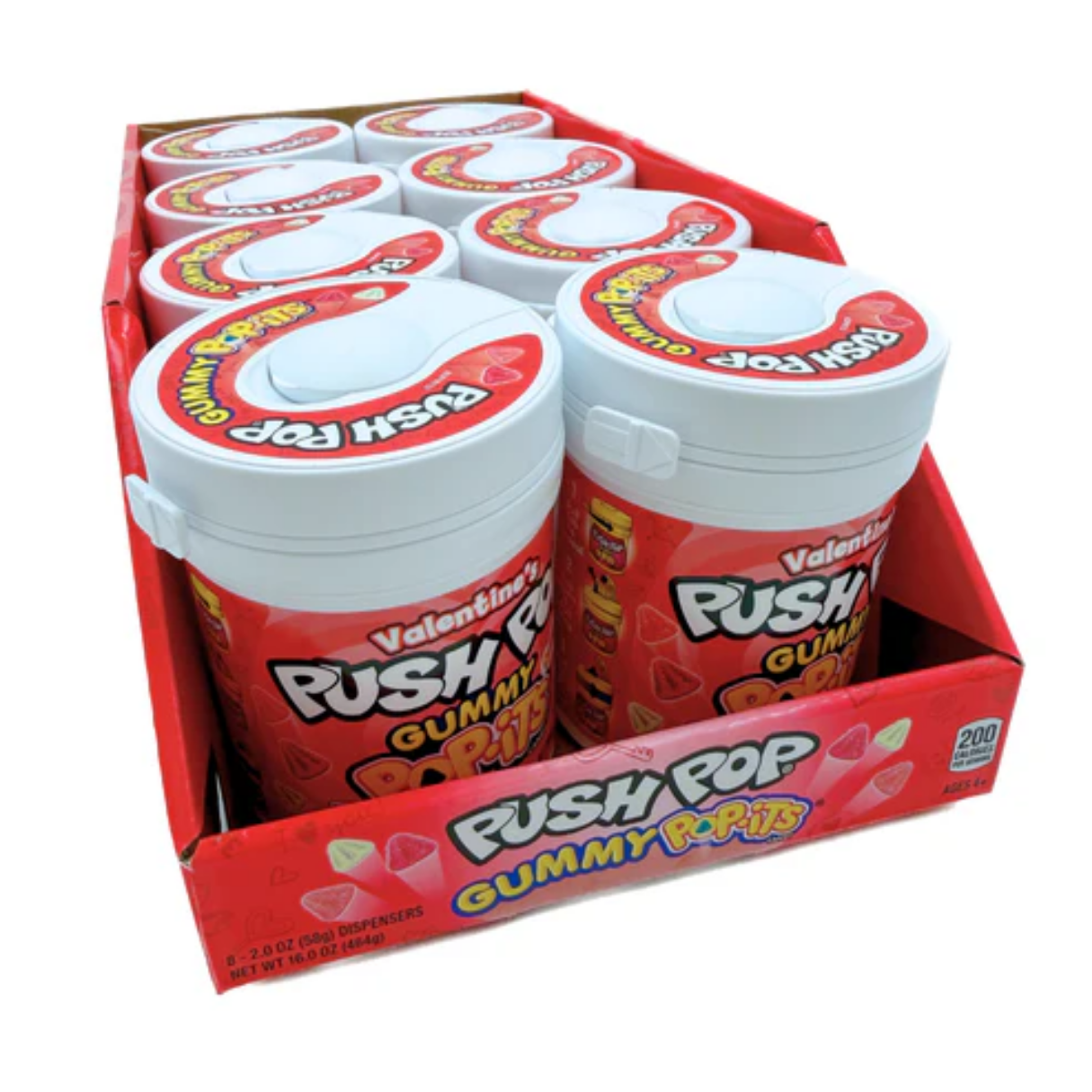 Valentine's Push Pops Gummy Pop-Its - 8ct