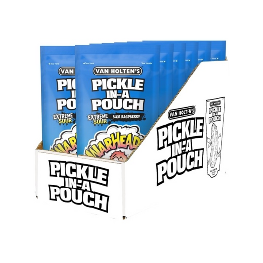 Van Holten Warheads Blue Raspberry Jumbo Pickle 12ct
