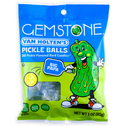 Van Holten's Pickle Balls Dill Pickle Candy  3oz 12ct