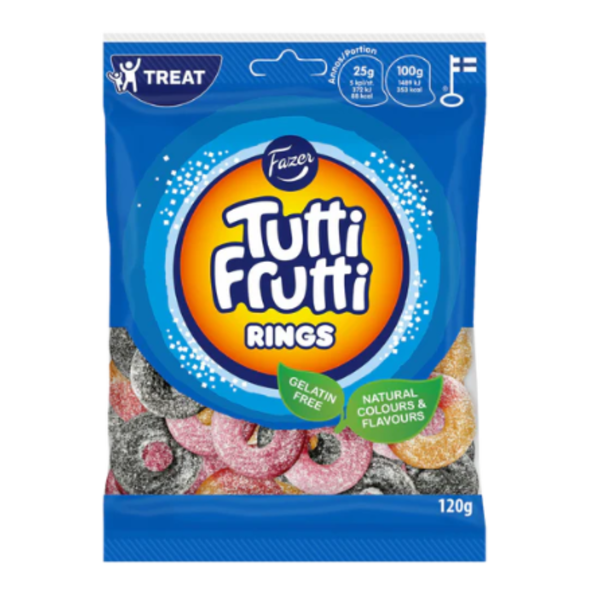 Vegan Tutti Frutti Rings 120g - 24ct