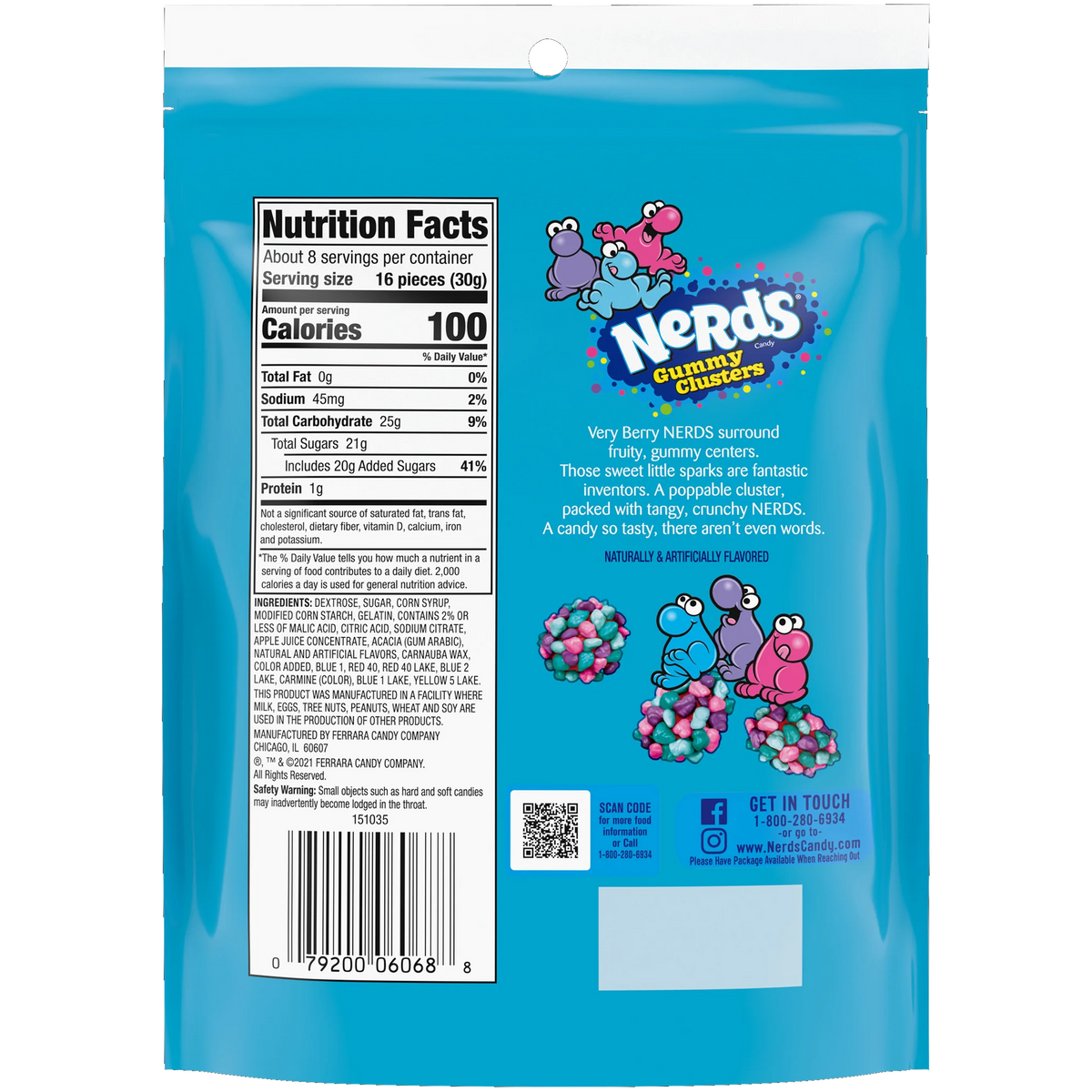 Nerds Label Nerds Very Berry Clusters 8oz - 6ct – I Got Your Candy