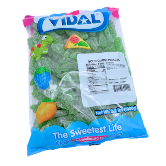 Vidal Sour Gummi Pickles - 2.2lb 12ct