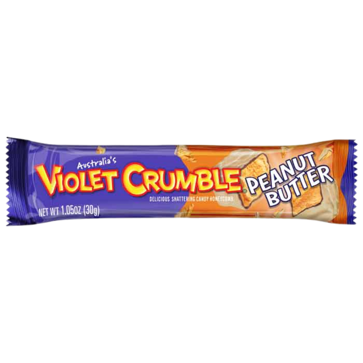 Violet Crumble Bar Standard Size Peanut Butter 1.05oz - 20ct