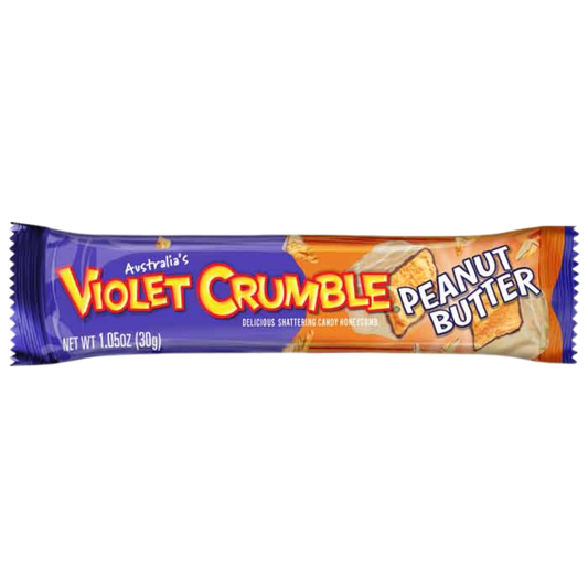 Violet Crumble Bar Standard Size Peanut Butter 1.05oz - 20ct