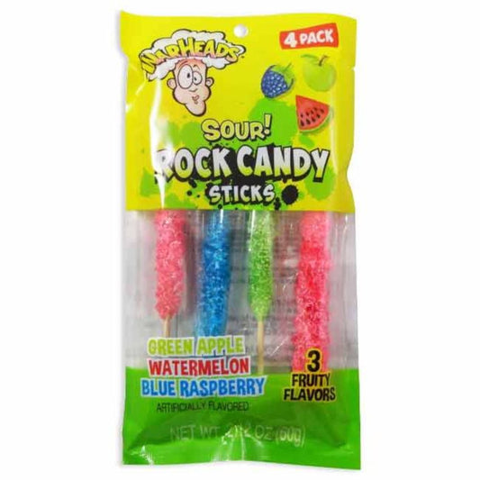 Warheads Sour Rock Candy Sticks 2.12oz - 12ct