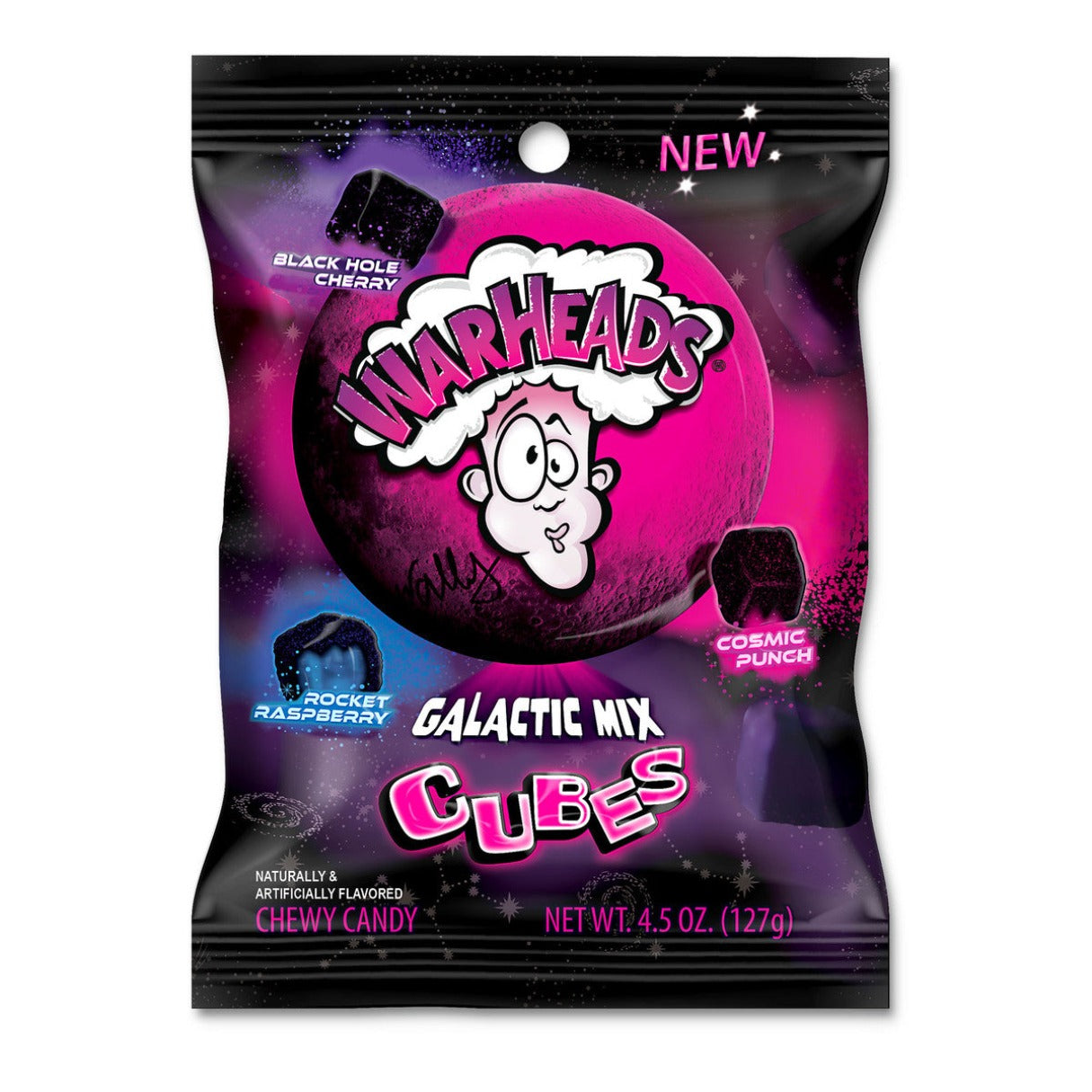 Warheads Galactic Cubes Bag 4.5oz - 12ct