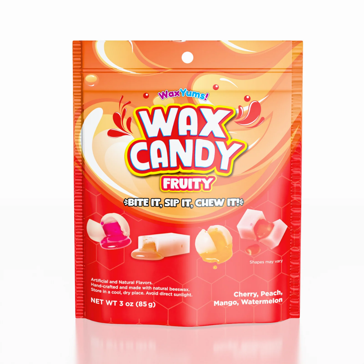 WaxYums! Chewy Gushing Fruity Wax Peg Bag 3oz 12ct