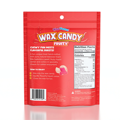 WaxYums! Chewy Gushing Fruity Wax Peg Bag 3oz 12ct