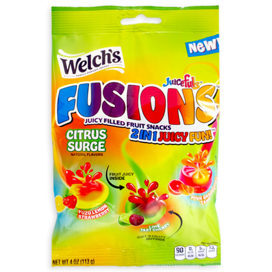 Welch’s Juicefuls Fusions Citrus Surge Gummy Fruit Snacks 4oz 12ct