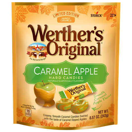 Werther's Original Caramel Apple Hard Candies 8.57oz 12ct