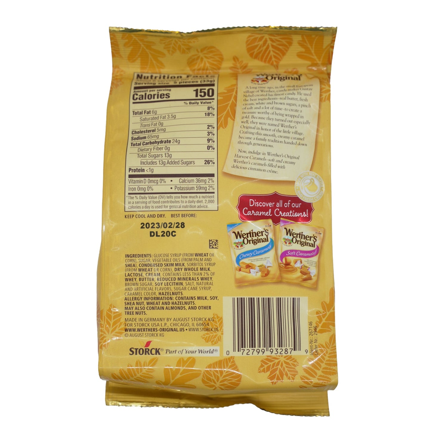 Werther's Soft Cinnamon Creme 7.4oz - 12ct