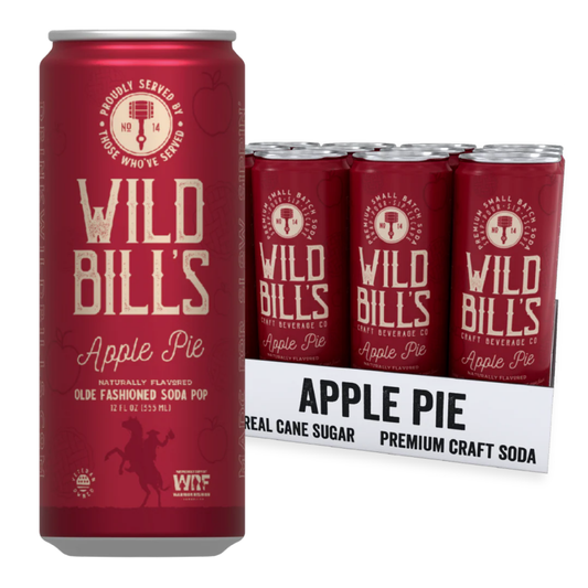 Wild Bill's Apple Pie Craft Soda 12oz - 12ct