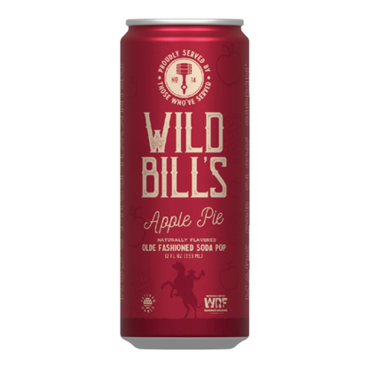 Wild Bill's Apple Pie Craft Soda 12oz - 12ct