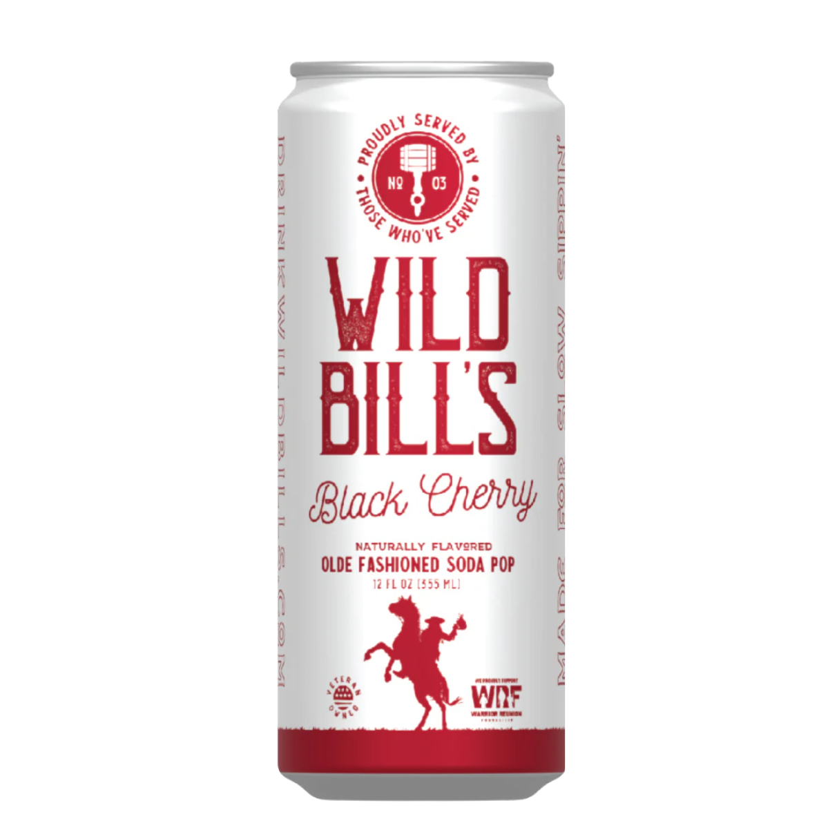 Wild Bill's Black Cherry Craft Soda 12oz - 12ct