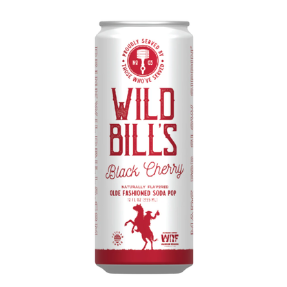 Wild Bill's Black Cherry Craft Soda 12oz - 12ct