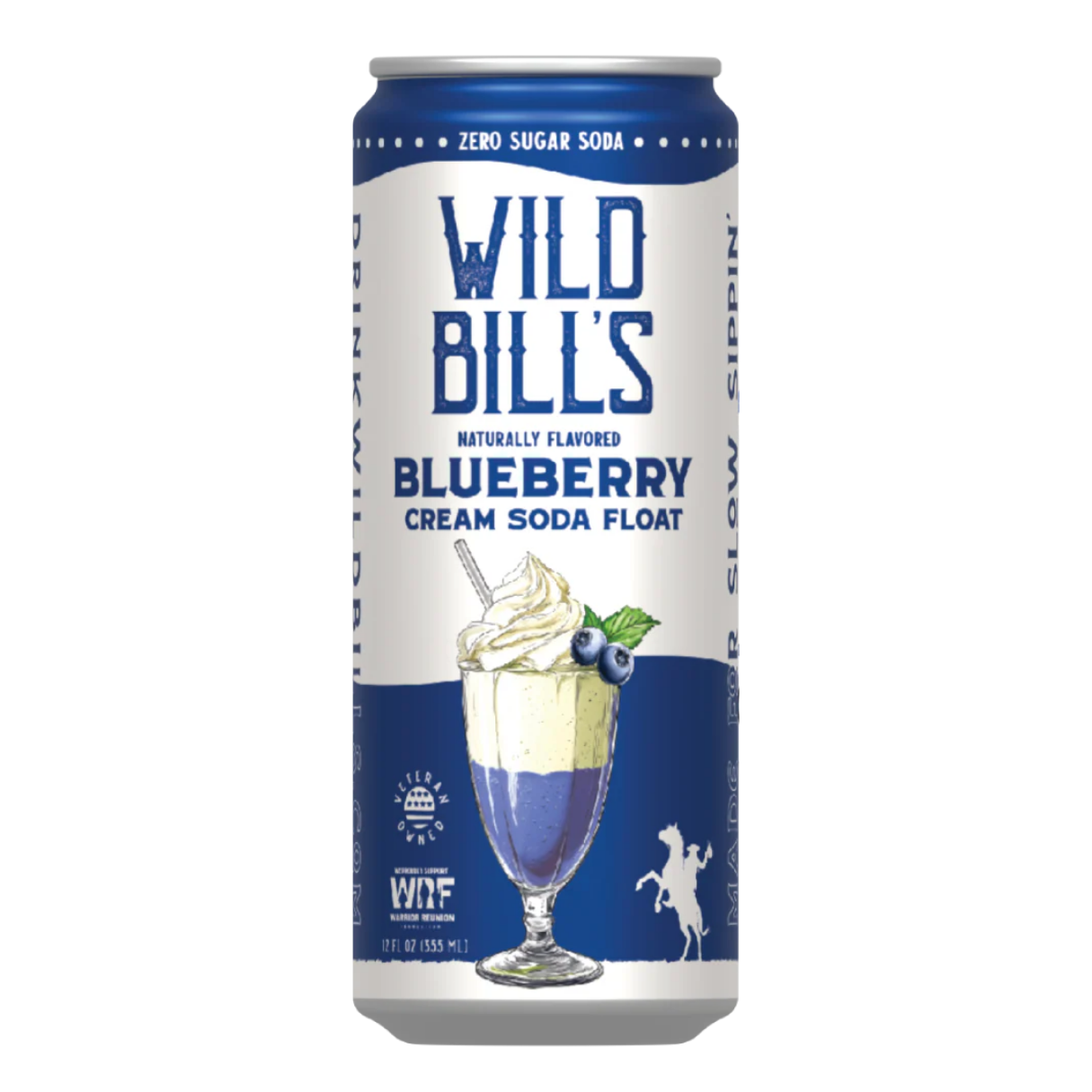 Wild Bill's Blueberry Cream Soda Float 12oz - 12ct
