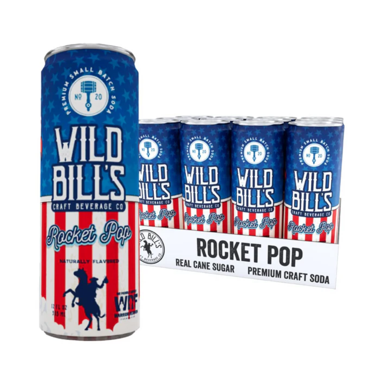 Wild Bill's Craft Beverage Co. Rocket Pop Soda 12oz - 12ct