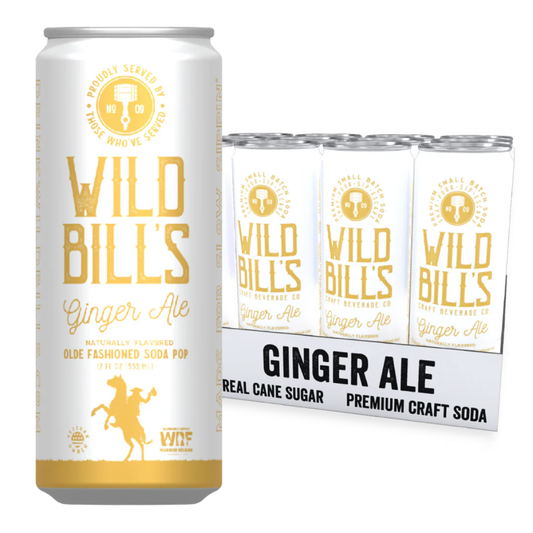 Wild Bill's Ginger Ale Craft Soda 12oz - 12ct