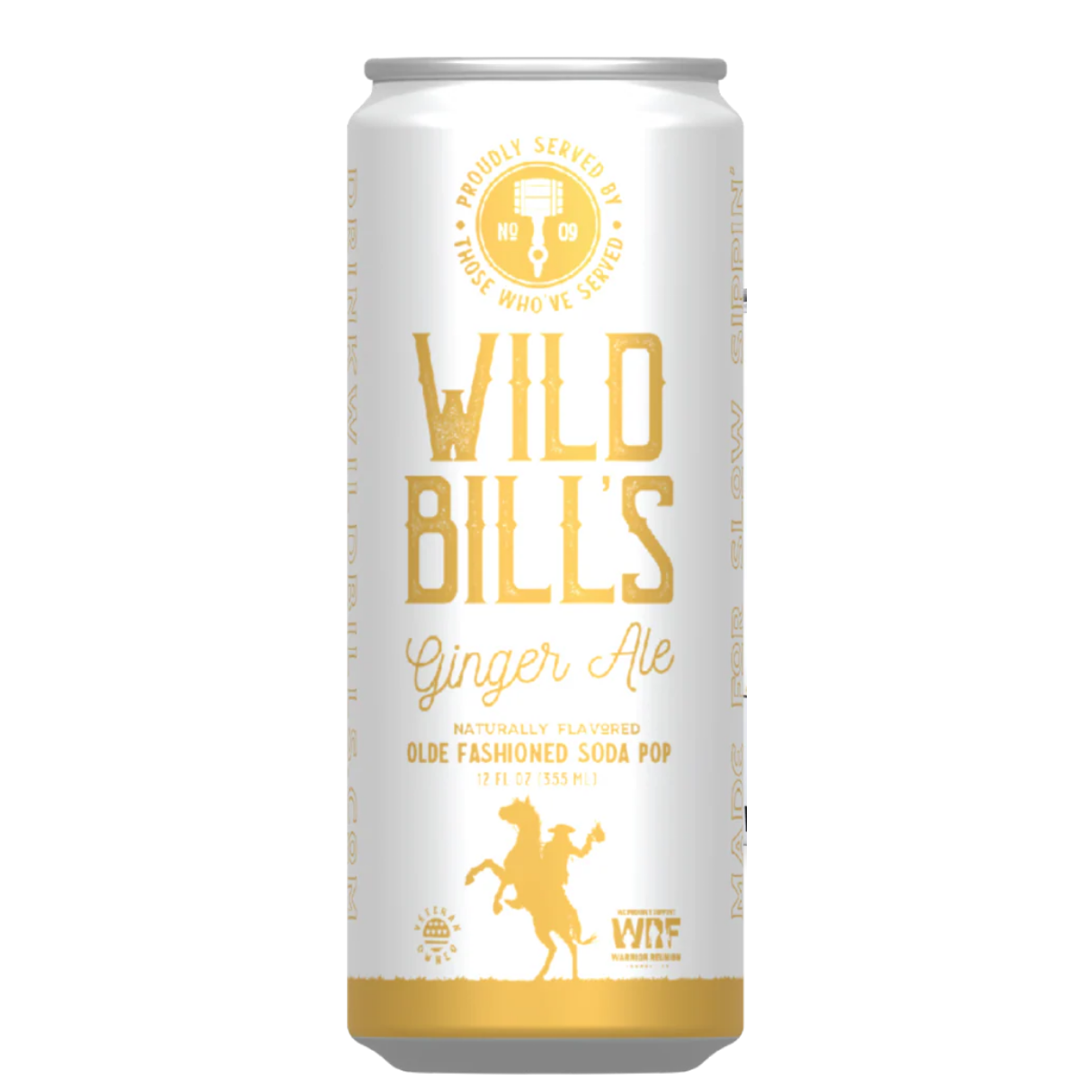 Wild Bill's Ginger Ale Craft Soda 12oz - 12ct