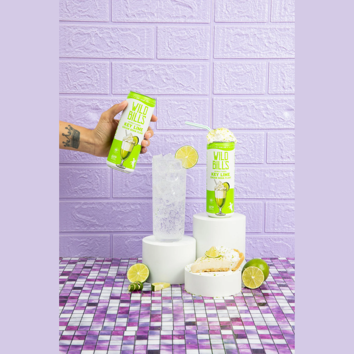 Wild Bill's Key Lime Cream Soda Float 12oz - 12ct