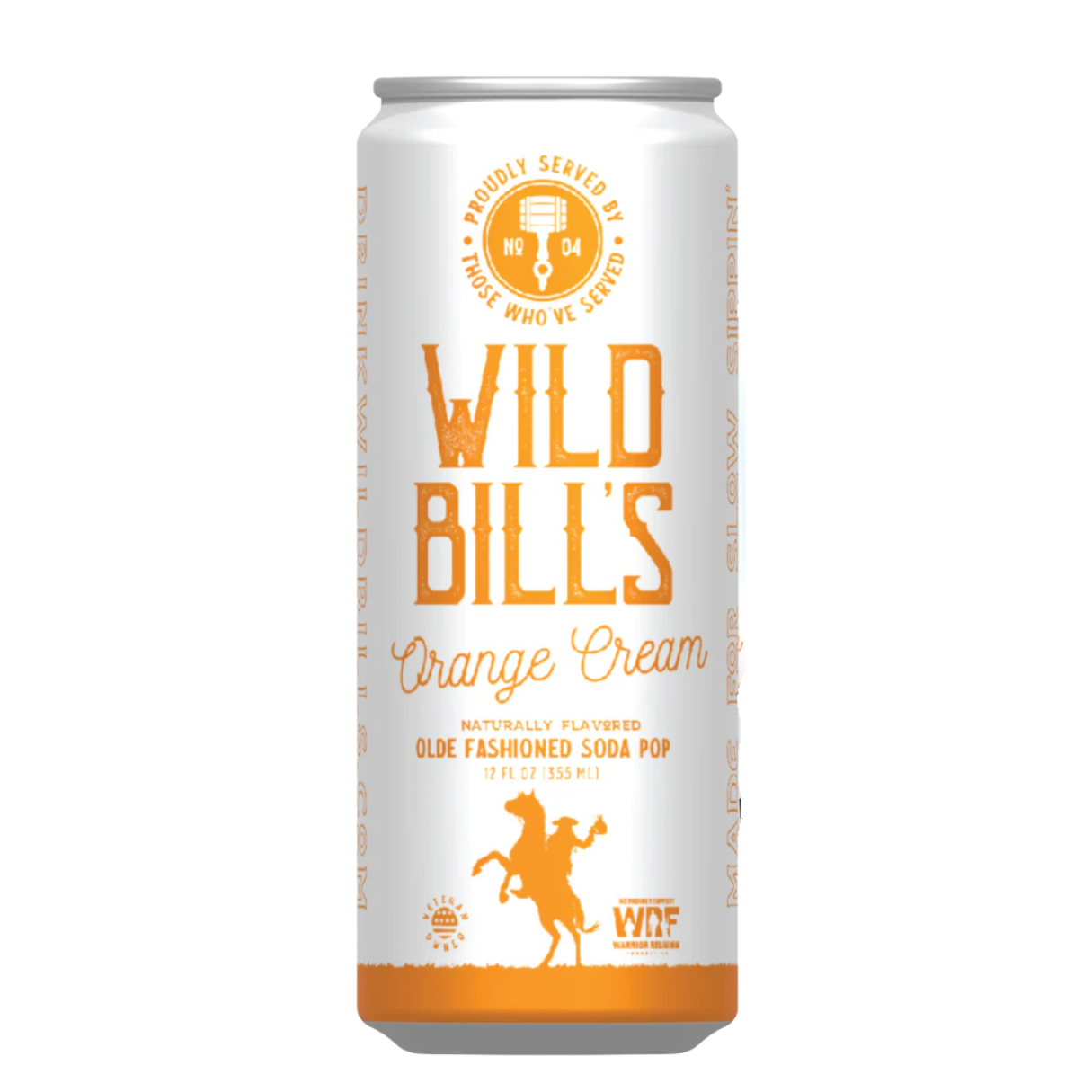 Wild Bill's Orange Cream Craft Soda 12oz - 12ct