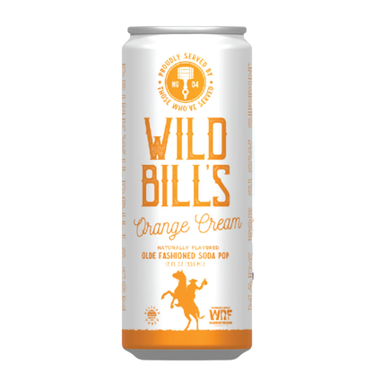 Wild Bill's Orange Cream Craft Soda 12oz - 12ct