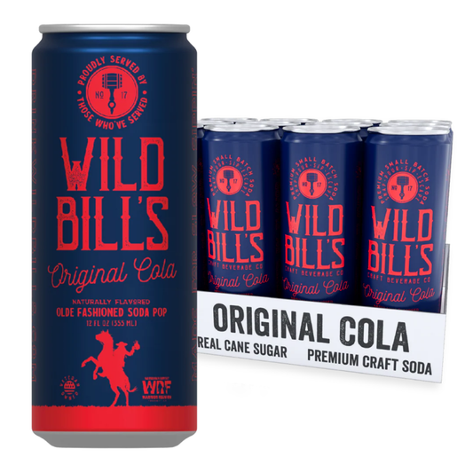 Wild Bill's Original Cola Craft Soda 12oz - 12ct