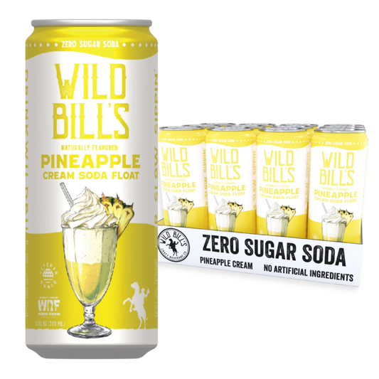 Wild Bill's Pineapple Cream Soda Float 12oz - 12ct