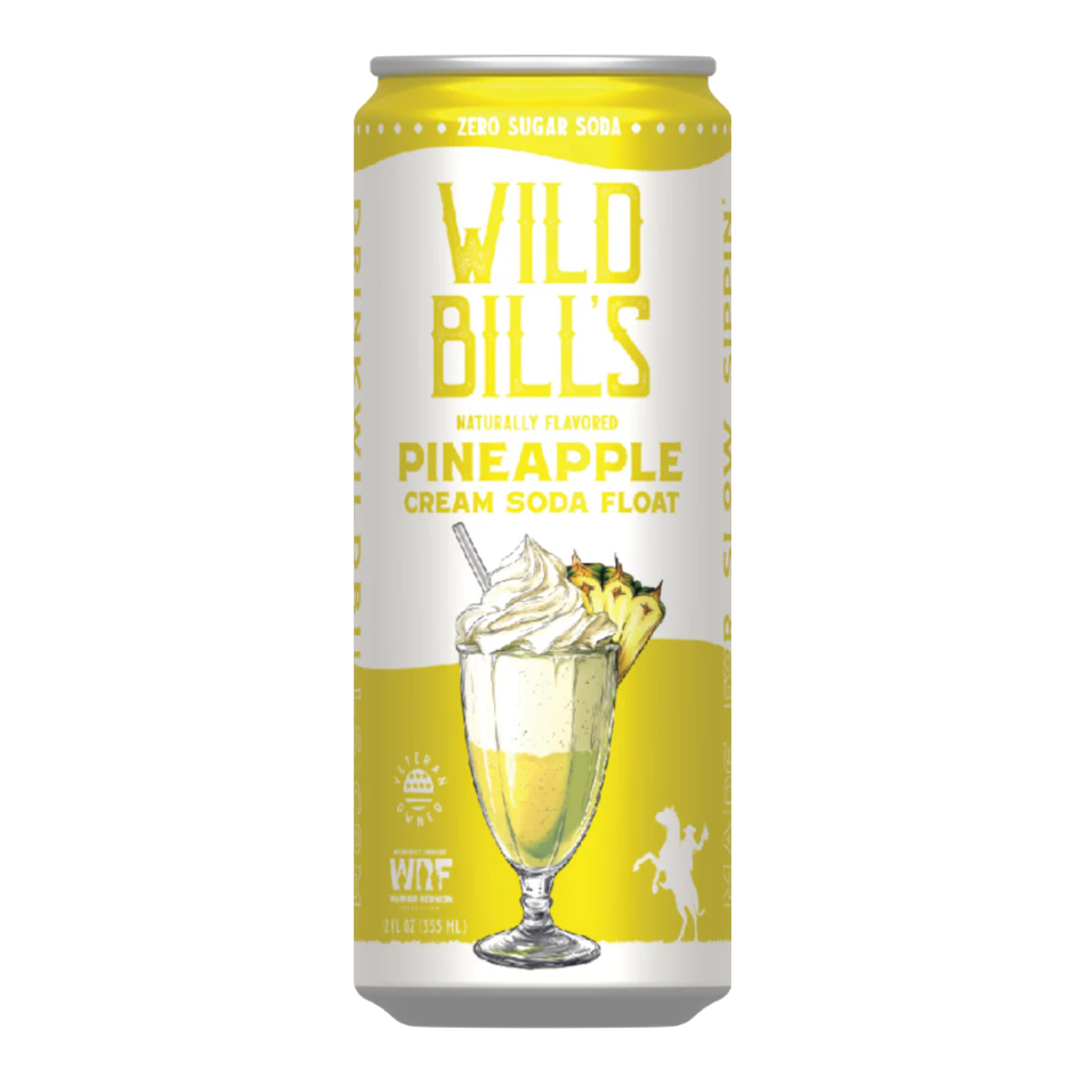 Wild Bill's Pineapple Cream Soda Float 12oz - 12ct