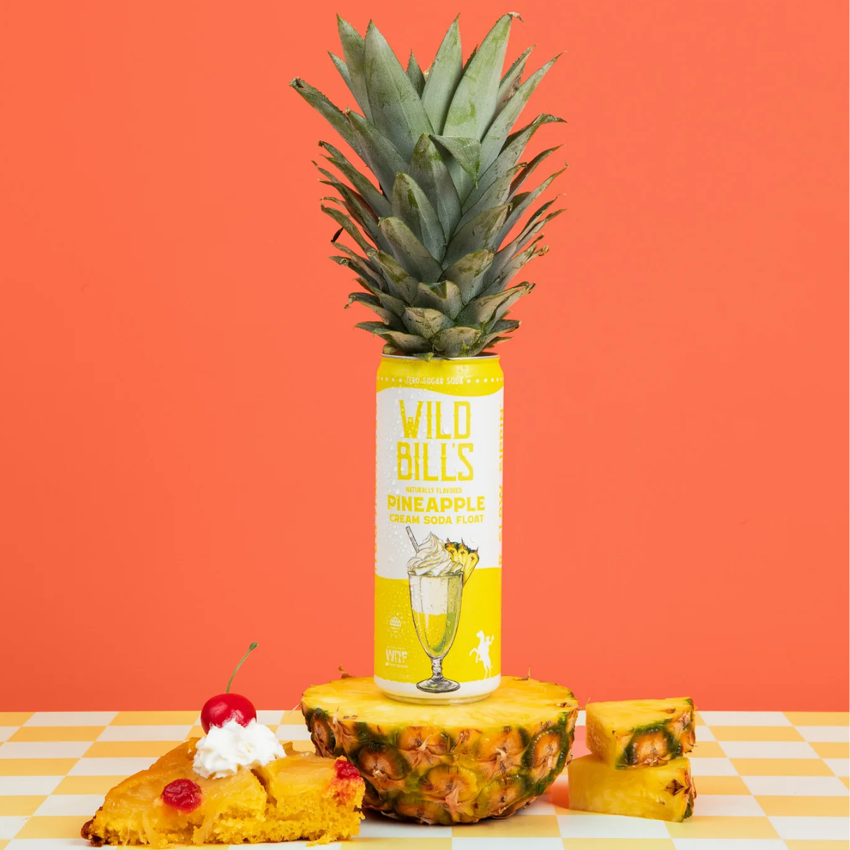 Wild Bill's Pineapple Cream Soda Float 12oz - 12ct