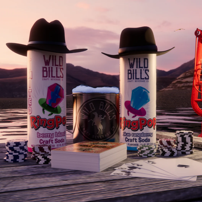 Wild Bill's Ring Pop Berry Blast Craft Soda 12oz - 12ct