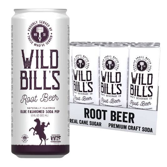Wild Bill's Root Beer Craft Soda 12oz -12ct