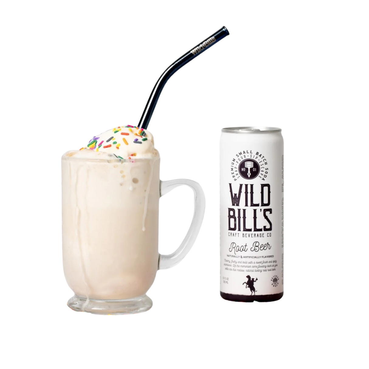 Wild Bill's Root Beer Craft Soda 12oz -12ct
