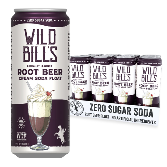 Wild Bill's Root Beer Cream Soda Float 12oz - 12ct