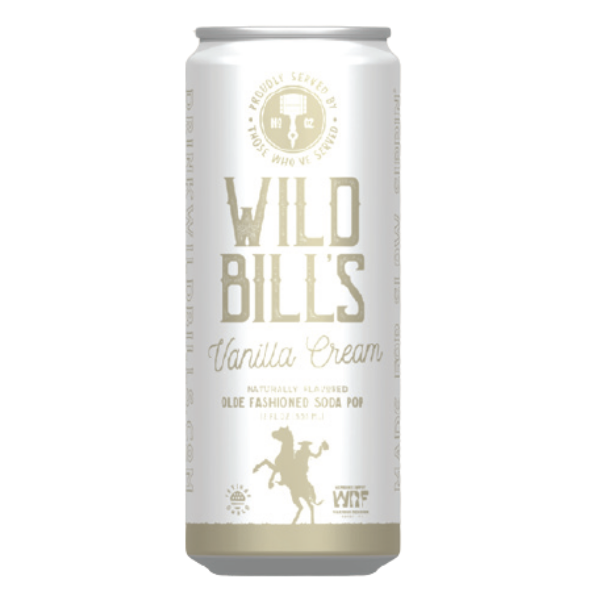 Wild Bill's Vanilla Cream Craft Soda 12oz - 12ct
