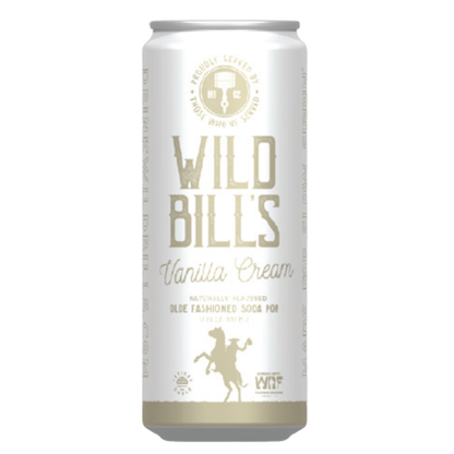 Wild Bill's Vanilla Cream Craft Soda 12oz - 12ct